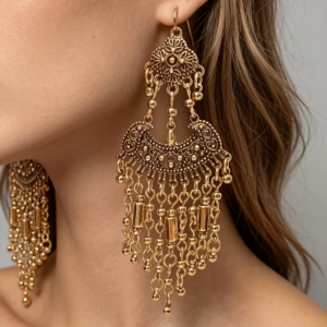 hammered earrings